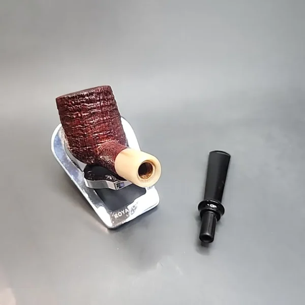 Trey Rice Pipe, Sandblasted Danish Straight Billiard Estate Briar Pipe, American Estates [SOLD OUT] - Image 12