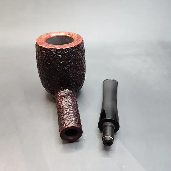 Savinelli Jumbo 111 JU, Rusticated Straight Pot Estate Briar Pipe, Unsmoked [SOLD OUT] - Image 12