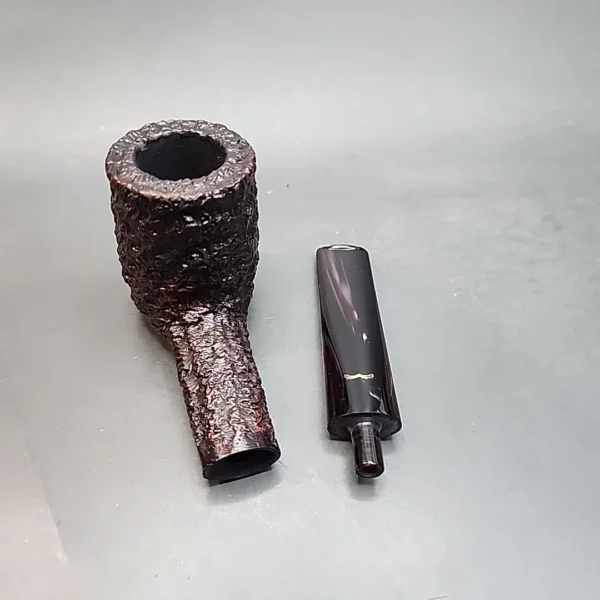 Caminetto Business 118 KS, Rusticated Brandy Estate Briar Pipe, Unsmoked [SOLD OUT] - Image 12