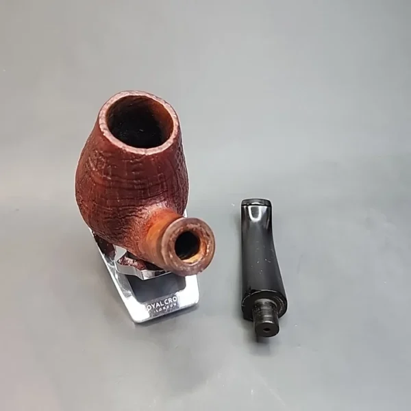 Bjarne Nielsen Signature Grade, Sandblasted Bent Egg, Estate Briar Pipe, Danish Estates [SOLD OUT] - Image 12