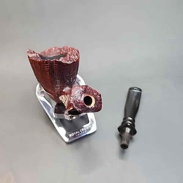 Unsmoked Frasorteret Partially Sandblasted Freehand Estate Briar Pipe, Danish [SOLD OUT] - Image 13