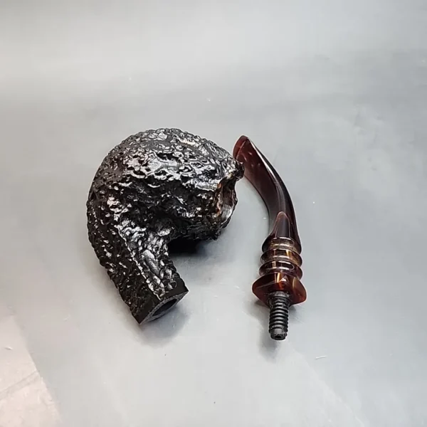 Jobey Stromboli Extra 30, Rusticated Bent Brandy Estate Briar Pipe, Italian Estates [SOLD OUT] - Image 13