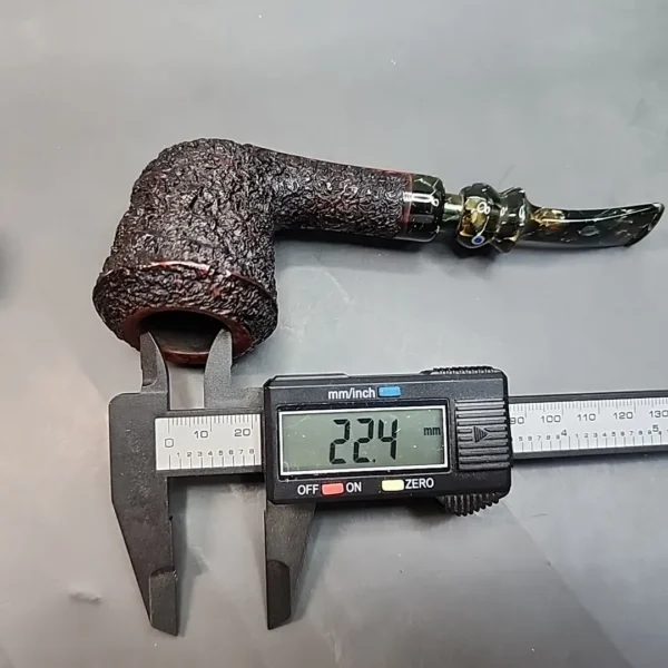 Ardor Urano Rusticated Straight Rhodesian Estate Briar Pipe, Italian Estates [SOLD OUT] - Image 14