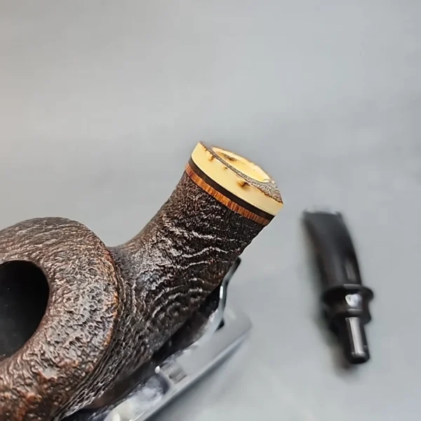 Jody Davis Friar C08, Sandblasted Bent Dublin Briar Pipe, American Estates [SOLD OUT] - Image 14