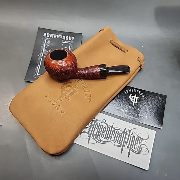 Nathan Armentrout Sandblasted Tomato Handmade Briar Pipe, Unsmoked [SOLD OUT] - Image 15