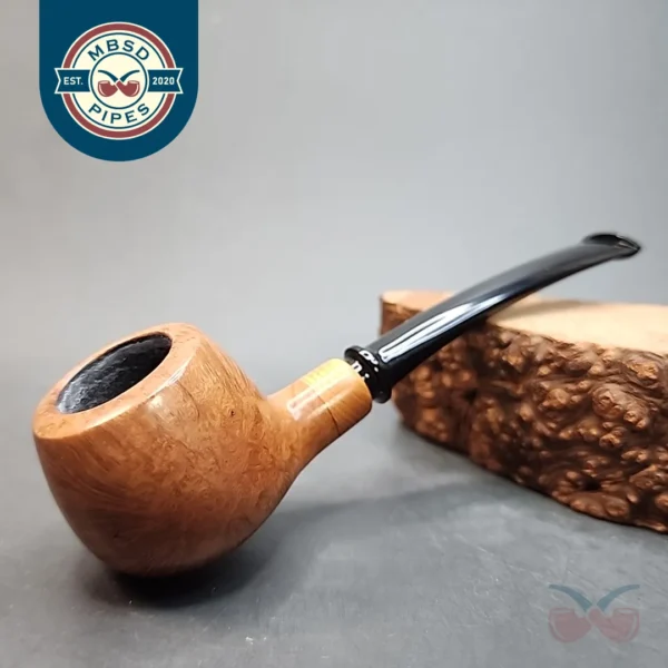 Atin 51, Slightly Bent Prince Handmade Briar Pipe, Iran