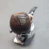 Keresaspa Sandblasted Bent Apple Handmade Briar Pipe, Iran Artisan Pipe - Image 5