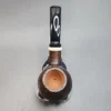 Keresaspa Sandblasted Bent Apple Handmade Briar Pipe, Iran Artisan Pipe - Image 6
