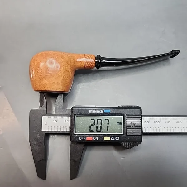 Atin 51, Slightly Bent Prince Handmade Briar Pipe, Iran - Image 10