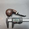 Keresaspa Sandblasted Bent Apple Handmade Briar Pipe, Iran Artisan Pipe - Image 11