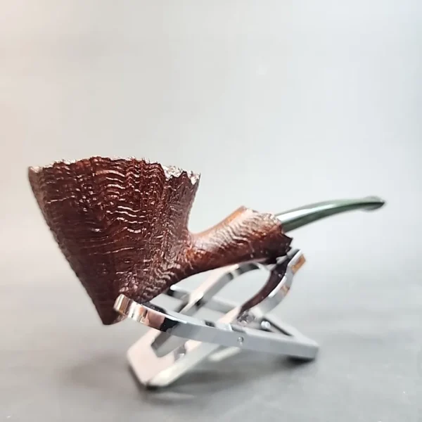La Biota Sandblasted Freehand Briar Pipe, Handmade in Italy - Image 3