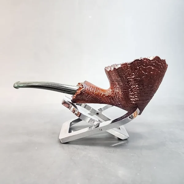 La Biota Sandblasted Freehand Briar Pipe, Handmade in Italy - Image 6