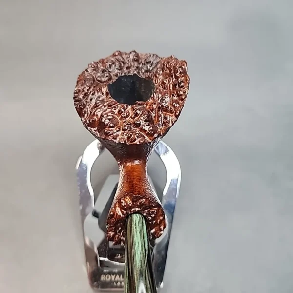 La Biota Sandblasted Freehand Briar Pipe, Handmade in Italy - Image 8