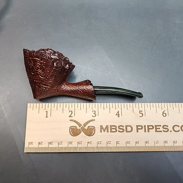 La Biota Sandblasted Freehand Briar Pipe, Handmade in Italy - Image 11