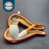 MBSD Meerschaum Bent Egg Block Meerschaum Pipe, Fitted Case [SOLD OUT]
