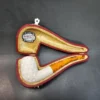 MBSD Meerschaum Bent Billiard Block Meerschaum Pipe, Fitted Case [SOLD OUT] - Image 3