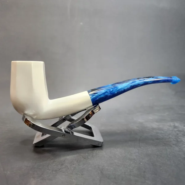 MBSD Meerschaum Bent Panel Block Meerschaum Pipe, Fitted Case [SOLD OUT] - Image 4