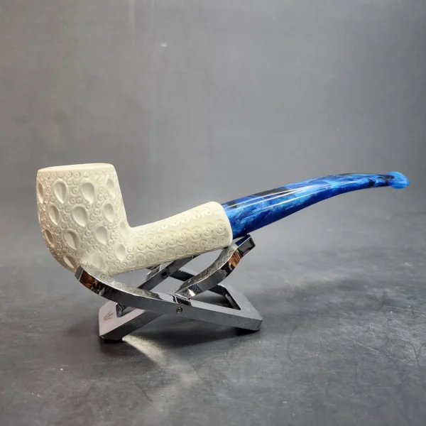 MBSD Meerschaum Bent Billiard Block Meerschaum Pipe, Fitted Case [SOLD OUT] - Image 4