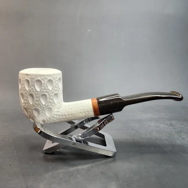 MBSD Meerschaum Deluxe, Slightly Bent Pot, Block Meerschaum Pipe, Briar-Mortis [SOLD OUT] - Image 4