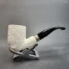 MBSD Meerschaum Deluxe, Rusticated Bent Pot, Block Meerschaum Pipe, Briar-Mortis [SOLD OUT] - Image 4
