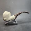 MBSD Meerschaum Bent Apple Block Meerschaum Pipe, Fitted Case [SOLD OUT] - Image 4