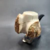 MBSD Meerschaum Deluxe Natural, Freehand Block Meerschaum Pipe, Briar-Mortise - Image 4