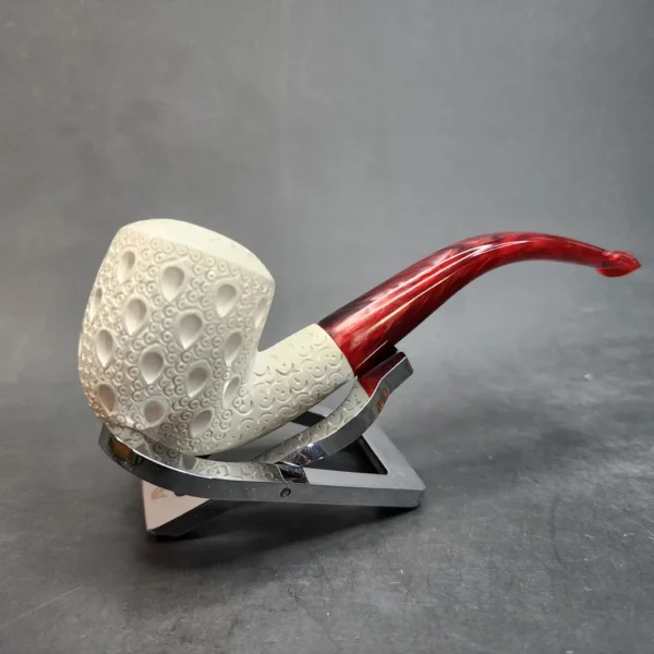 MBSD Meerschaum Bent Rhodesian Block Meerschaum Pipe, Fitted Case [SOLD OUT] - Image 4