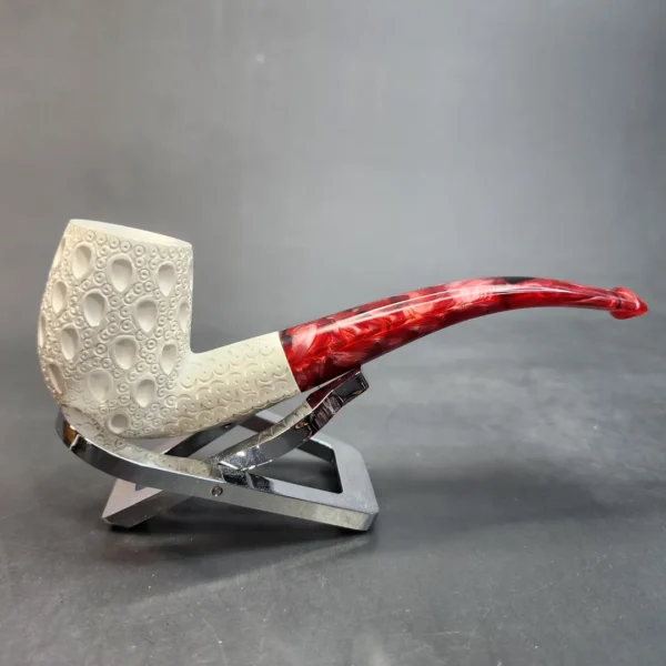 MBSD Meerschaum, Bent Billiard Block Meerschaum Pipe, Fitted Case [SOLD OUT] - Image 4