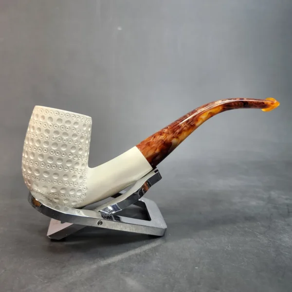 MBSD Meerschaum, Bent Billiard Block Meerschaum Pipe, Fitted Case [SOLD OUT] - Image 4