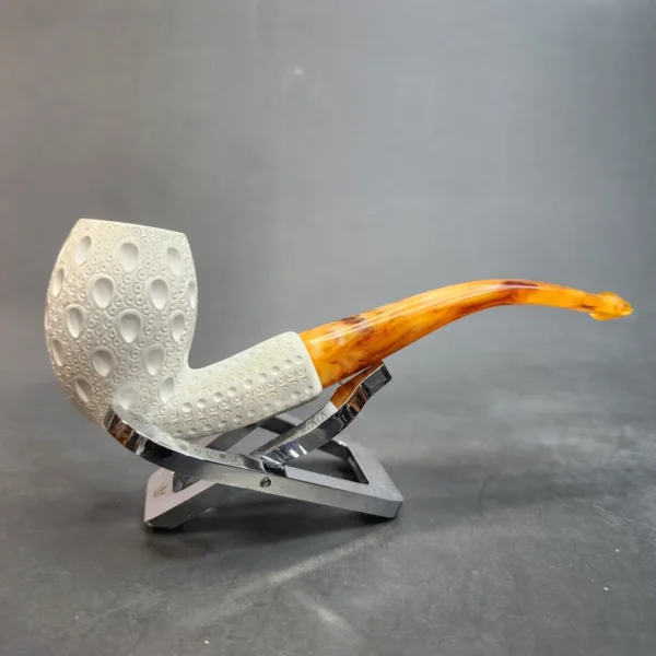 MBSD Meerschaum Bent Egg Block Meerschaum Pipe, Fitted Case [SOLD OUT] - Image 4