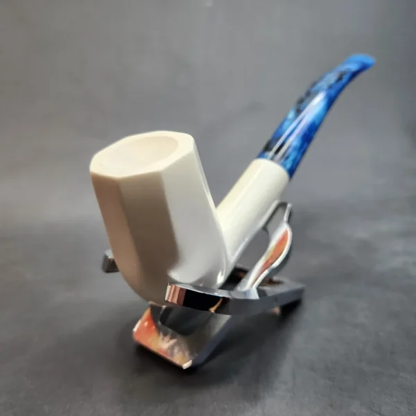 MBSD Meerschaum Bent Panel Block Meerschaum Pipe, Fitted Case [SOLD OUT] - Image 5