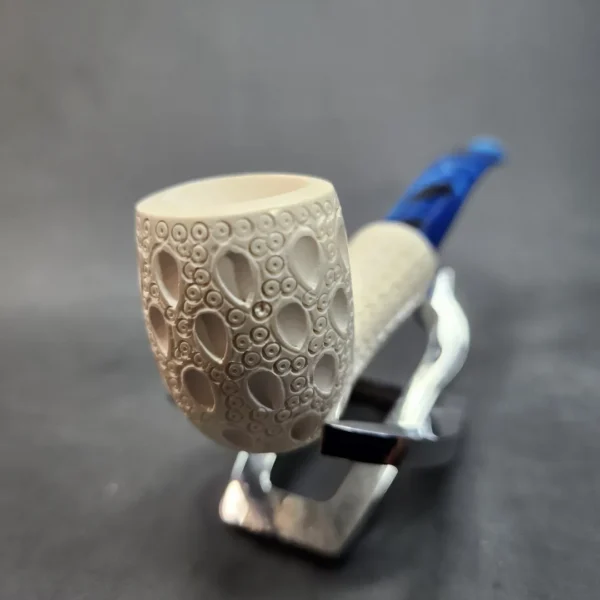 MBSD Meerschaum Bent Billiard Block Meerschaum Pipe, Fitted Case [SOLD OUT] - Image 5