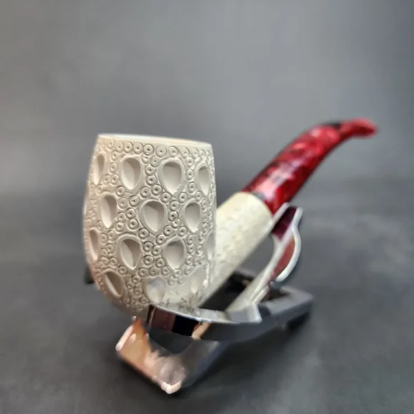 MBSD Meerschaum, Bent Billiard Block Meerschaum Pipe, Fitted Case [SOLD OUT] - Image 5