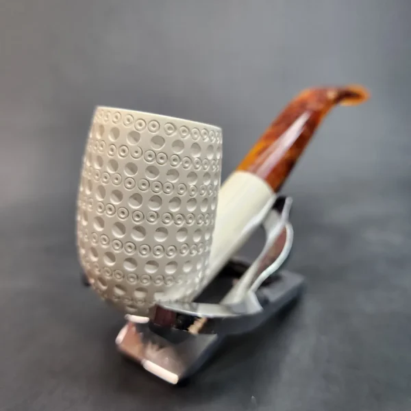 MBSD Meerschaum, Bent Billiard Block Meerschaum Pipe, Fitted Case [SOLD OUT] - Image 5
