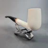 MBSD Meerschaum Deluxe, Bent Billiard Block Meerschaum Pipe, Briar-Mortis [SOLD OUT] - Image 6