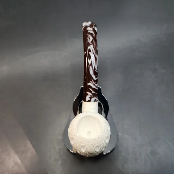 MBSD Meerschaum Lattice Bent Acorn Block Meerschaum Pipe [SOLD OUT] - Image 6