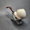 MBSD Meerschaum Bent Apple Block Meerschaum Pipe, Fitted Case [SOLD OUT] - Image 6
