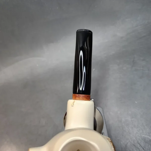 MBSD Meerschaum Deluxe Natural, Freehand Block Meerschaum Pipe, Briar-Mortise - Image 6