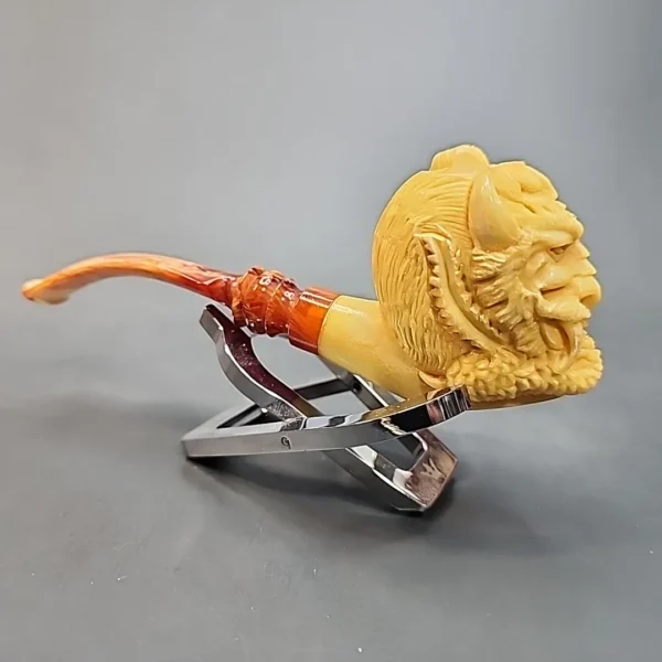 Vintage Devil Head Block Meerschaum Estate Pipe, Unsmoked [SOLD OUT] - Image 6