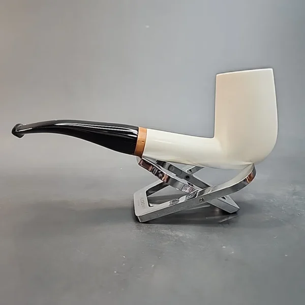 MBSD Meerschaum Deluxe, Bent Billiard Block Meerschaum Pipe, Briar-Mortis [SOLD OUT] - Image 7