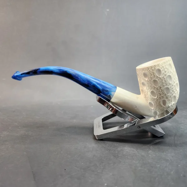 MBSD Meerschaum Bent Billiard Block Meerschaum Pipe, Fitted Case [SOLD OUT] - Image 7