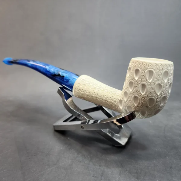 MBSD Meerschaum Bent Billiard Block Meerschaum Pipe, Fitted Case [SOLD OUT] - Image 7