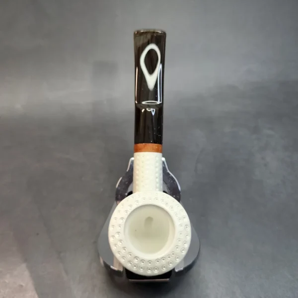 MBSD Meerschaum Deluxe, Slightly Bent Pot, Block Meerschaum Pipe, Briar-Mortis [SOLD OUT] - Image 7