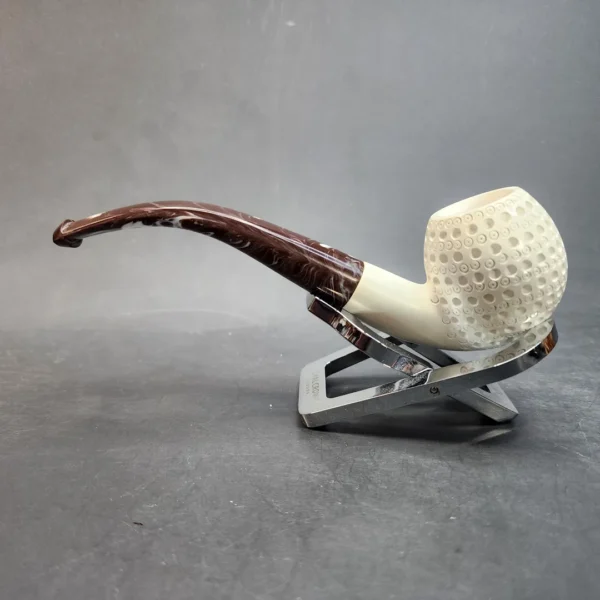 MBSD Meerschaum Bent Apple Block Meerschaum Pipe, Fitted Case [SOLD OUT] - Image 7