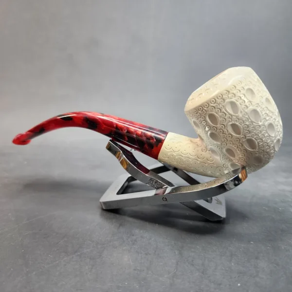 MBSD Meerschaum Bent Rhodesian Block Meerschaum Pipe, Fitted Case [SOLD OUT] - Image 7