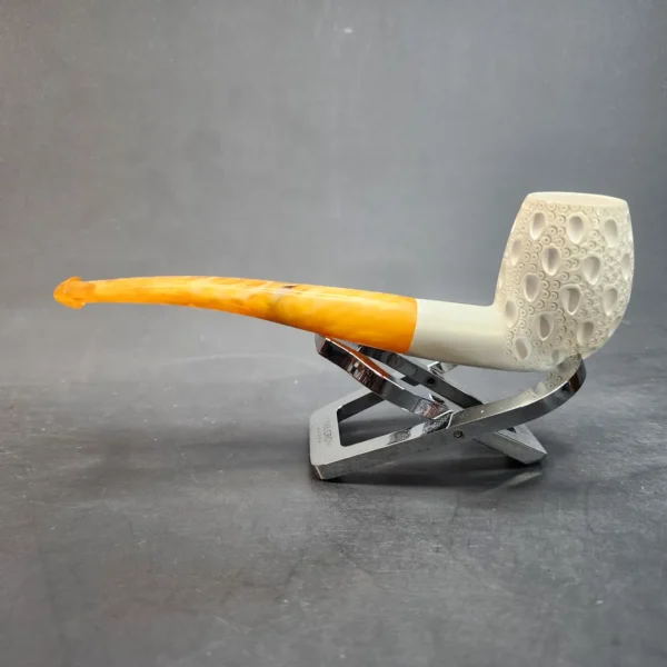 MBSD Meerschaum Bent Egg Block Meerschaum Pipe, Fitted Case [SOLD OUT] - Image 7