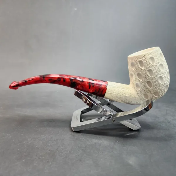 MBSD Meerschaum, Bent Billiard Block Meerschaum Pipe, Fitted Case [SOLD OUT] - Image 7