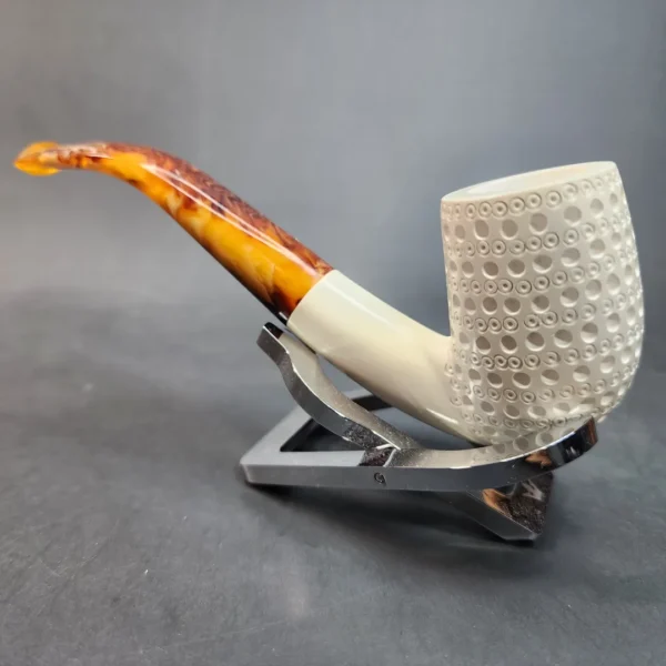 MBSD Meerschaum, Bent Billiard Block Meerschaum Pipe, Fitted Case [SOLD OUT] - Image 7