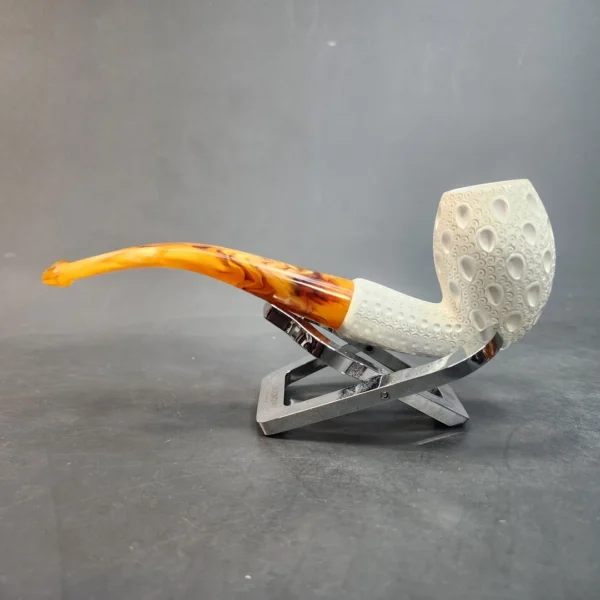 MBSD Meerschaum Bent Egg Block Meerschaum Pipe, Fitted Case [SOLD OUT] - Image 7