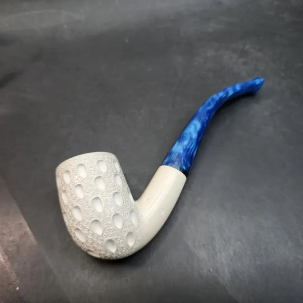 MBSD Meerschaum Bent Billiard Block Meerschaum Pipe, Fitted Case [SOLD OUT] - Image 8